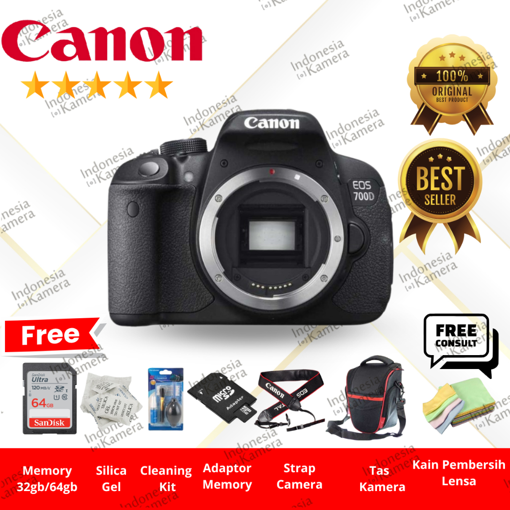 Kamera Canon DSLR Eos 700d