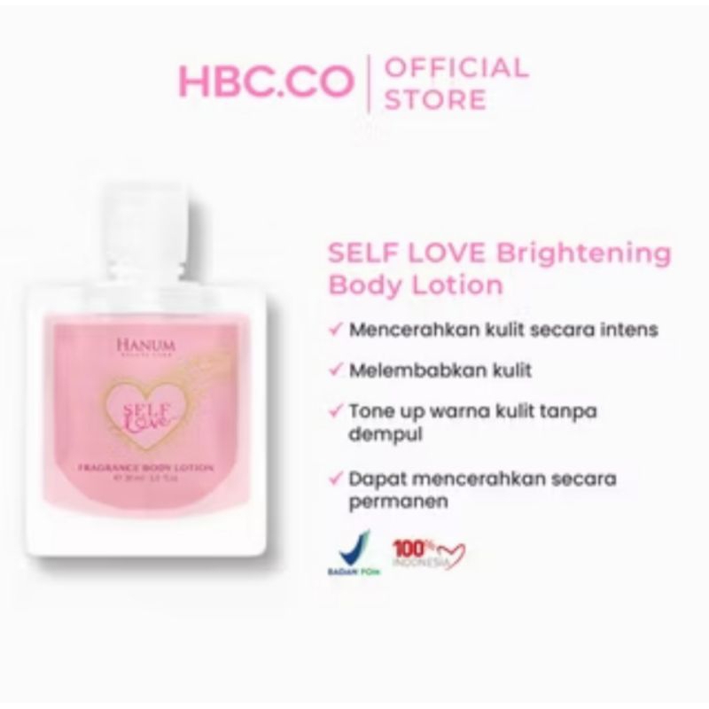 [LANGSUNG KIRIM] Body Lotion / Handcream Self Love Hanum Beauty Care HBC