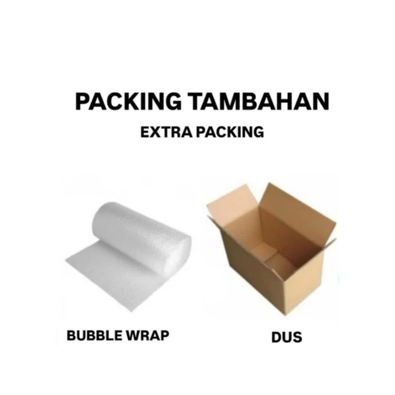 

PACKING TAMBAHAN BUBBLE WRAP / DUS. KARDUS BOX PACKING LEBIH AMAN