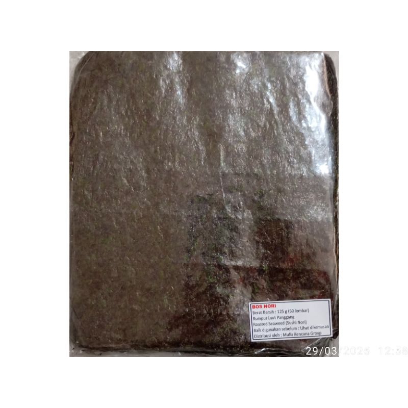

Bos Nori - rumput laut panggang 50Lembar