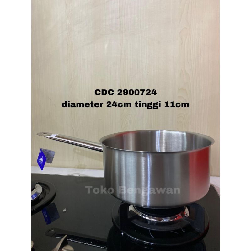 BIMA Stainless Sauce Pan 24 cm Tinggi 11cm Chef De Cuisine CDC 2900724 Series Sauce Pan CDC Series P