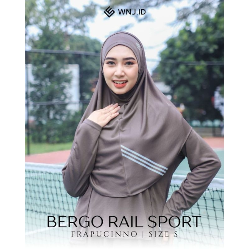 Jilbab Bergo Nonpad Rail sport WNJ.ID muslimah