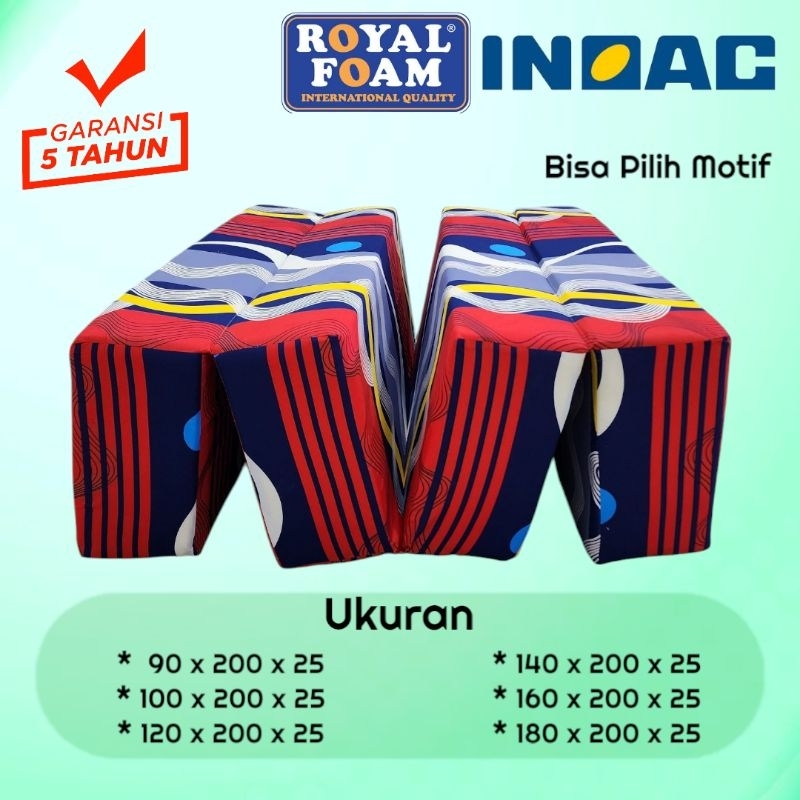Kasur Busa Lipat INOAC Tebal 25 cm Garansi 5 Tahun