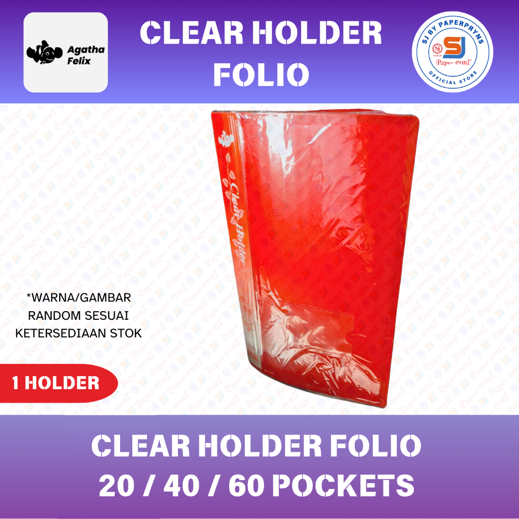 

CLEAR HOLDER F4 FOLIO FELIX (20 / 40 / 60 POCKETS)