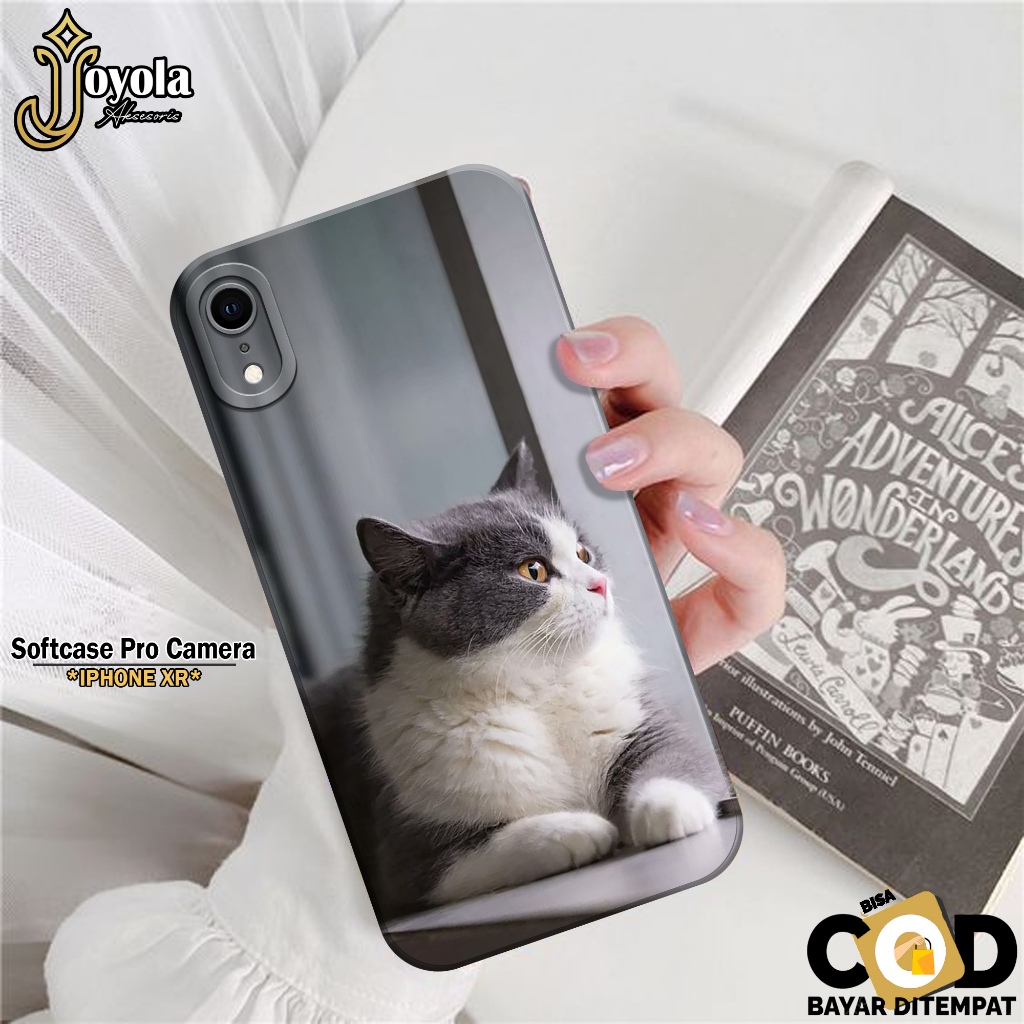 JOYOLA Case IPHONE XR Terbaru - Fashion Case Kucing - Softcase IPHONE XR - Pro Camera - Casing IPHON