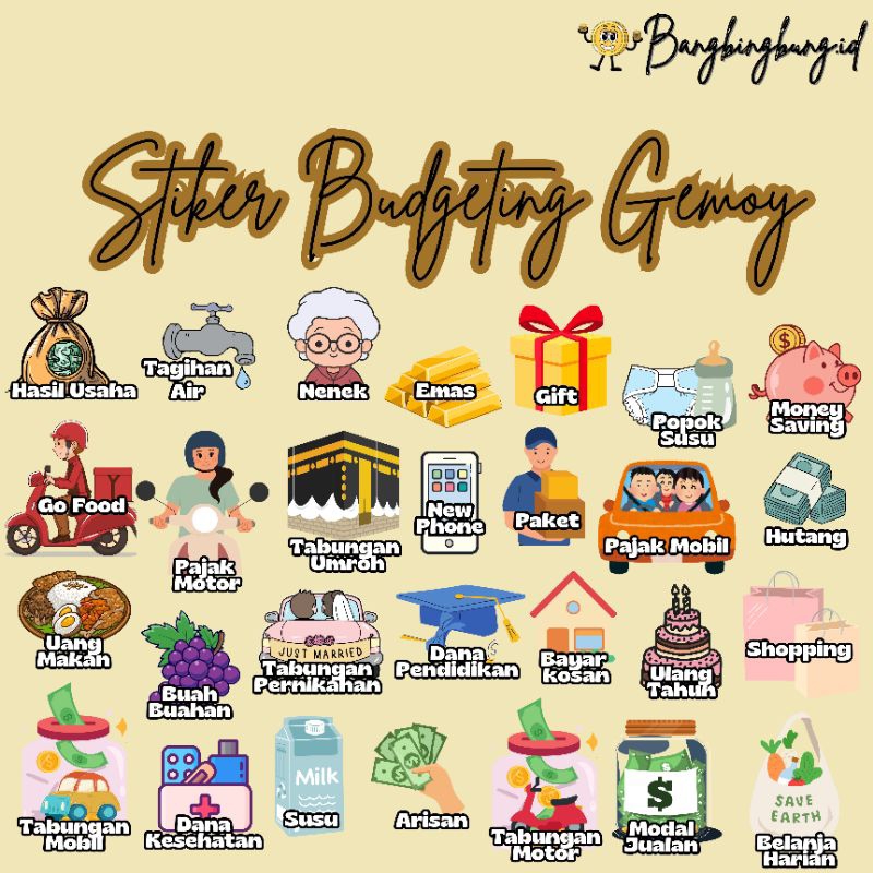 

Sticker Budgeting Keuangan Lucu Termurah