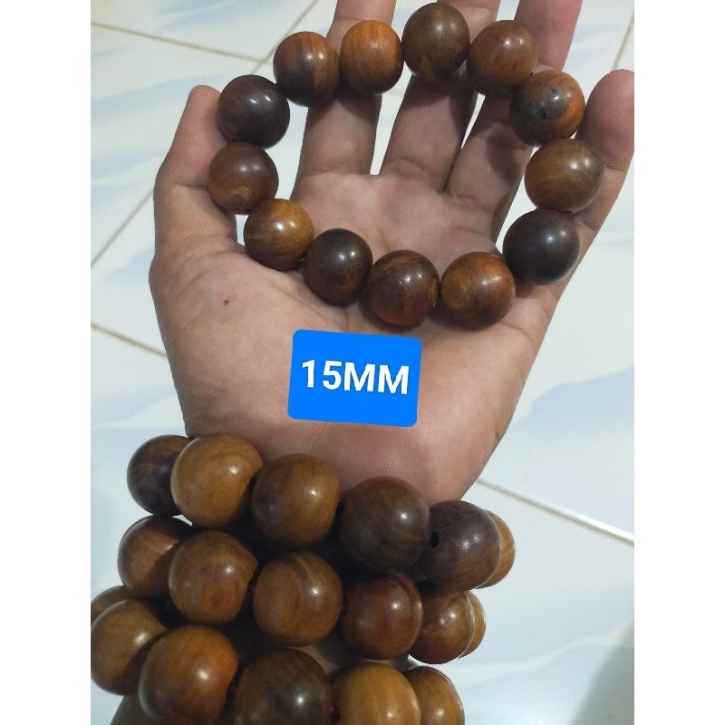 gelang tasbih kayu gaharu 15mm kayu gaharu gelang jumbo