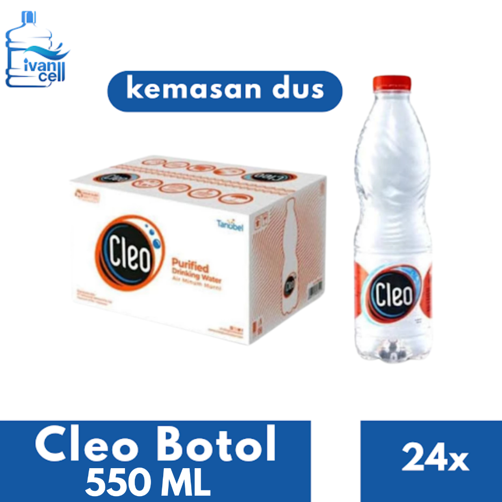 

⚡INSTANT⚡(1 DUS) CLEO BOTOL 550 ML isi 24 - ORIGINAL 100%