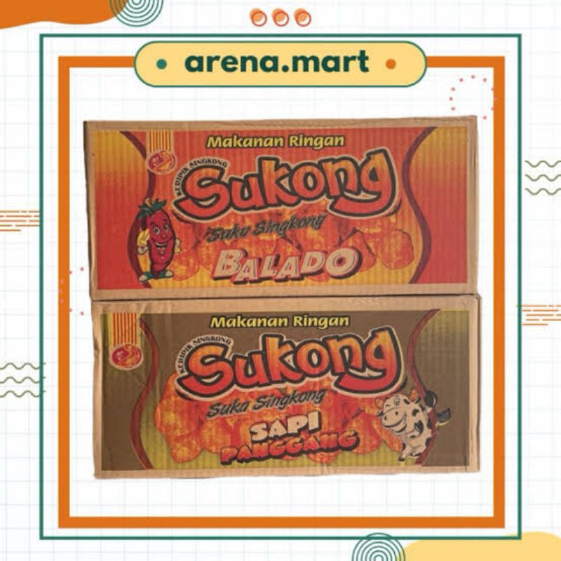 

SNACK SUKONG KERIPIK SINGKONG 500 1 DUS ISI 40 PCS