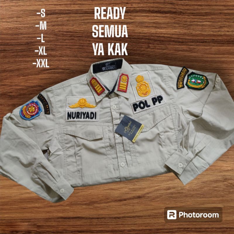 KEMEJA CREAM SATGAS SATPOL PP