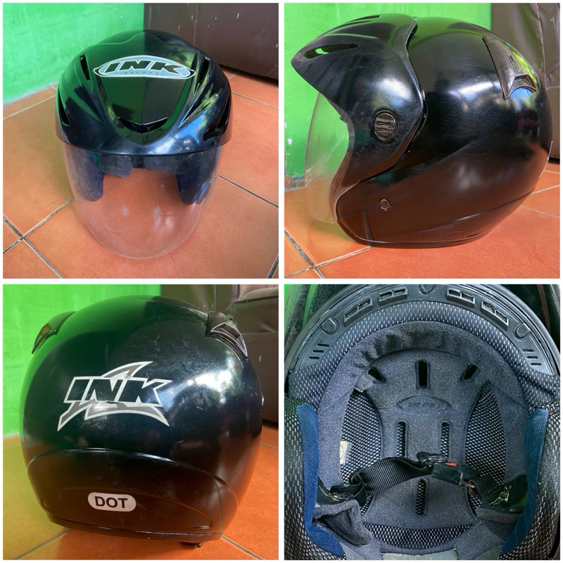 Helm Ink Cx22 Ori Second (Hitam Glossy)
