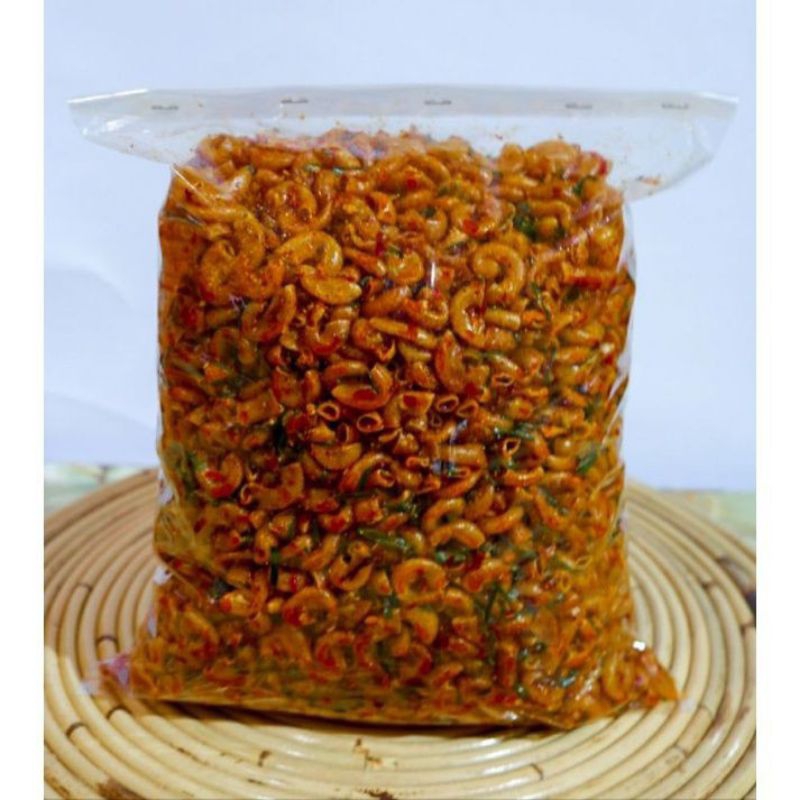 

Makaroni cikruh gurih pedas nampoll daun jeruk 500gram