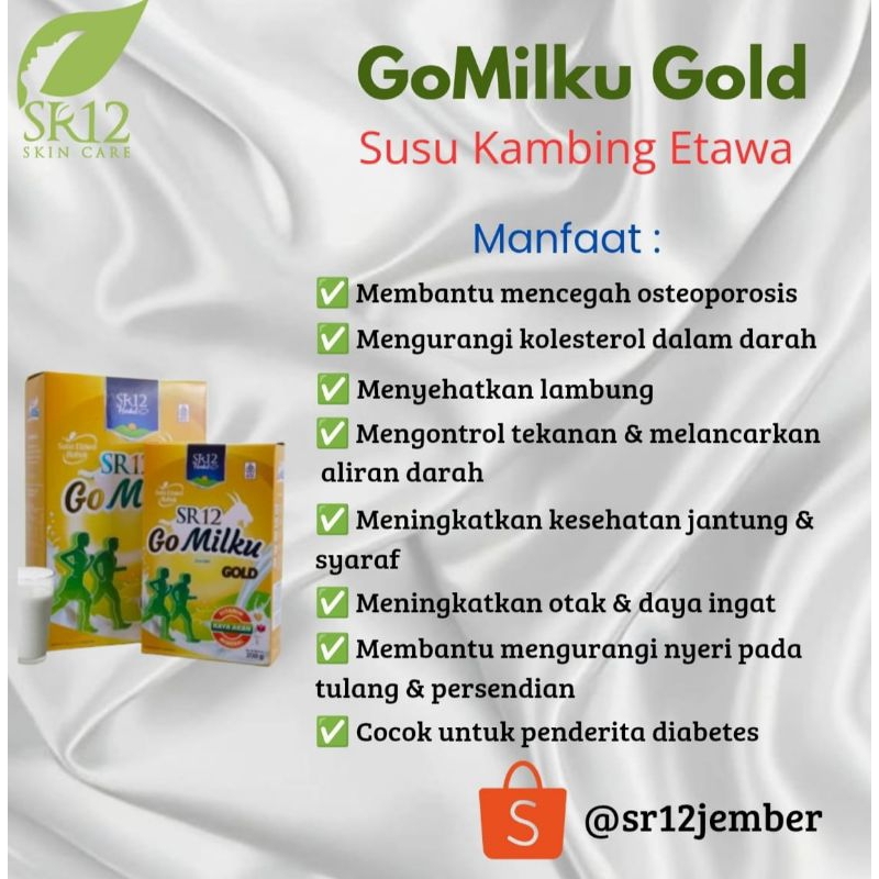

Susu GoMilku Gold Susu Kambing Etawa 600 gr & 200 gr