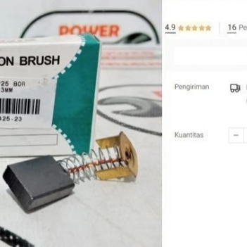 

Carbon Brush Bor Magnet WIPRO WP 25 Kol Arang Spul Magnetic Drill WP25