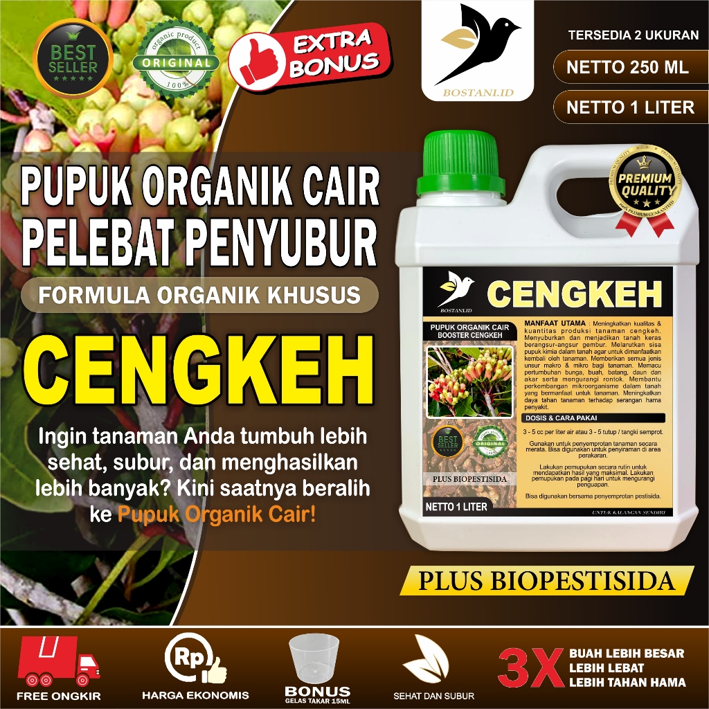 Pupuk Organik Cair Cengkeh / Booster Cengkeh / Pupuk Cengkeh Cair  / Nutrisi Cengkeh / POC Cengkeh K