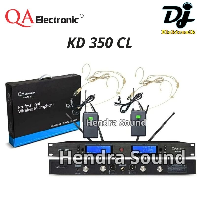 QA ELECTRONIC KD 350 CL / KD350 CL - Mic Wireless (2 Mic Headset ClipOn) RDW