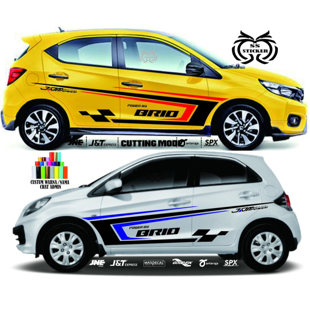 Promo Stiker mobil HONDA ALL NEW BRIO stiker mobil brio sticker brio satya sticker all new brio saty