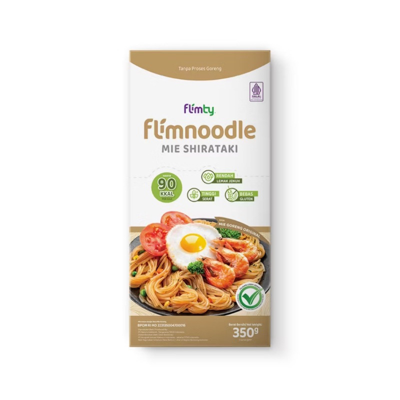 

Flimnoodle Mie Shirataki (Tanpa Proses Goreng) - 1 Box (Isi 5 Pcs)