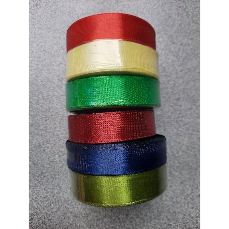 

Pita satin 2 cm atau 3/4 inch Harga per rol 20 yard 18 meter