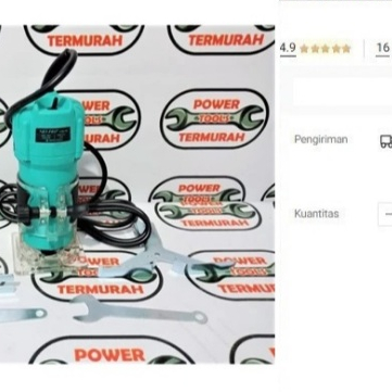 

Profil Kayu NRT PRO 3709 HD 1/4" Trimmer Wood Router Trimer 6 mm