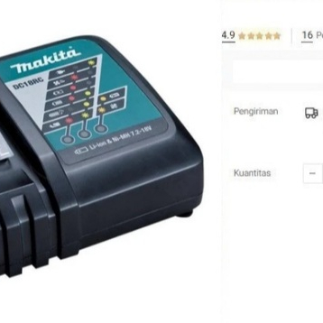 

MAKITA Battery Charger DC 18 RC Fast Cas 18V DC18RC 195584-2 Charging