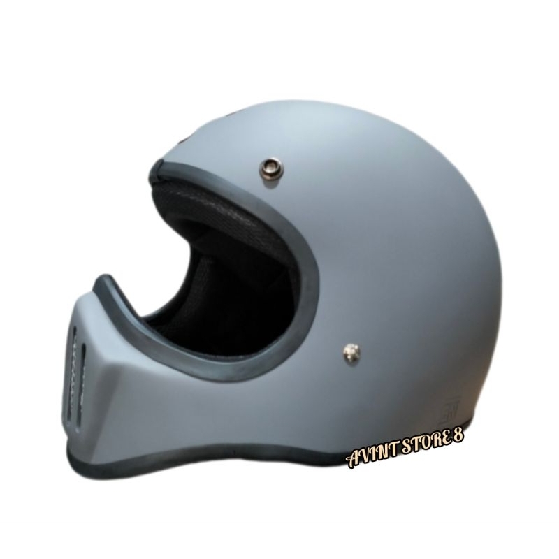HELM JS CAKIL RETRO HELEM FULL FACE  KEREN