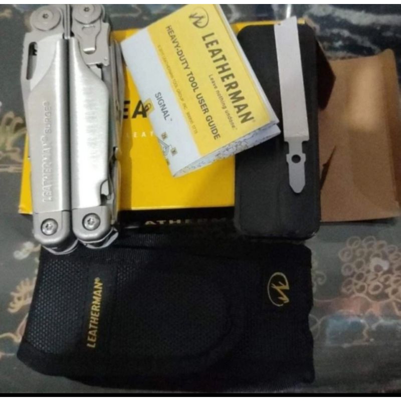 leatherman surge kondisi baru stok dan logo lama