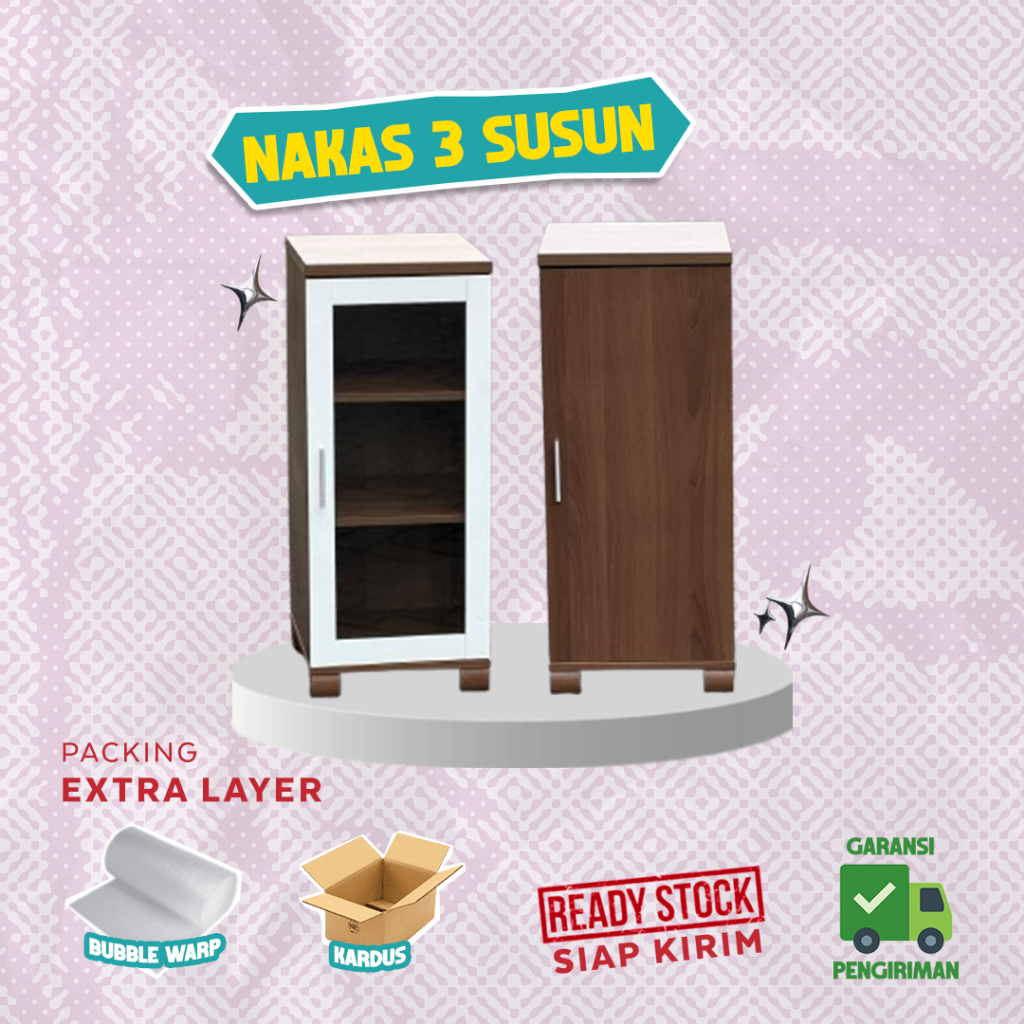 Isikost - Nakas Aesthetic | Nakas Minimalis | Meja Nakas Bedside | Table Lemari Nakas Kayu | Meja Na