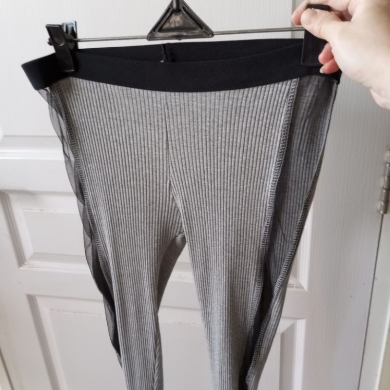 Legging transparant transparan fashion wanita S Small