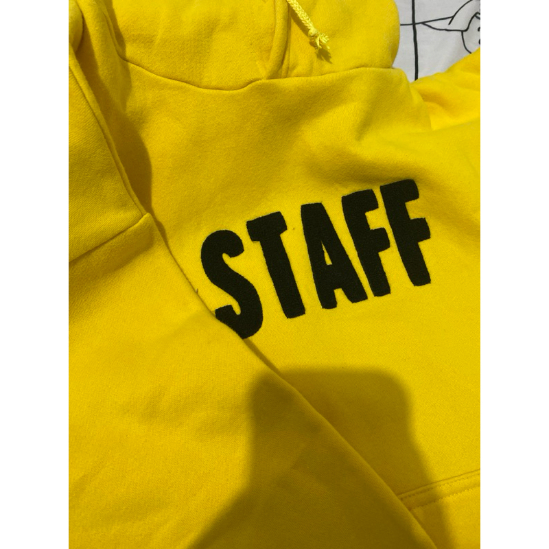 staff yellow hoodie
