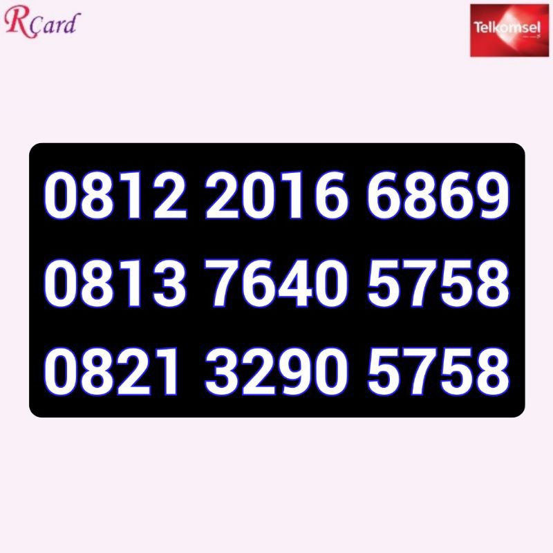 Perdana Nomor Cantik Simpati Telkomsel Maju Mapan Rapi 5758 6869