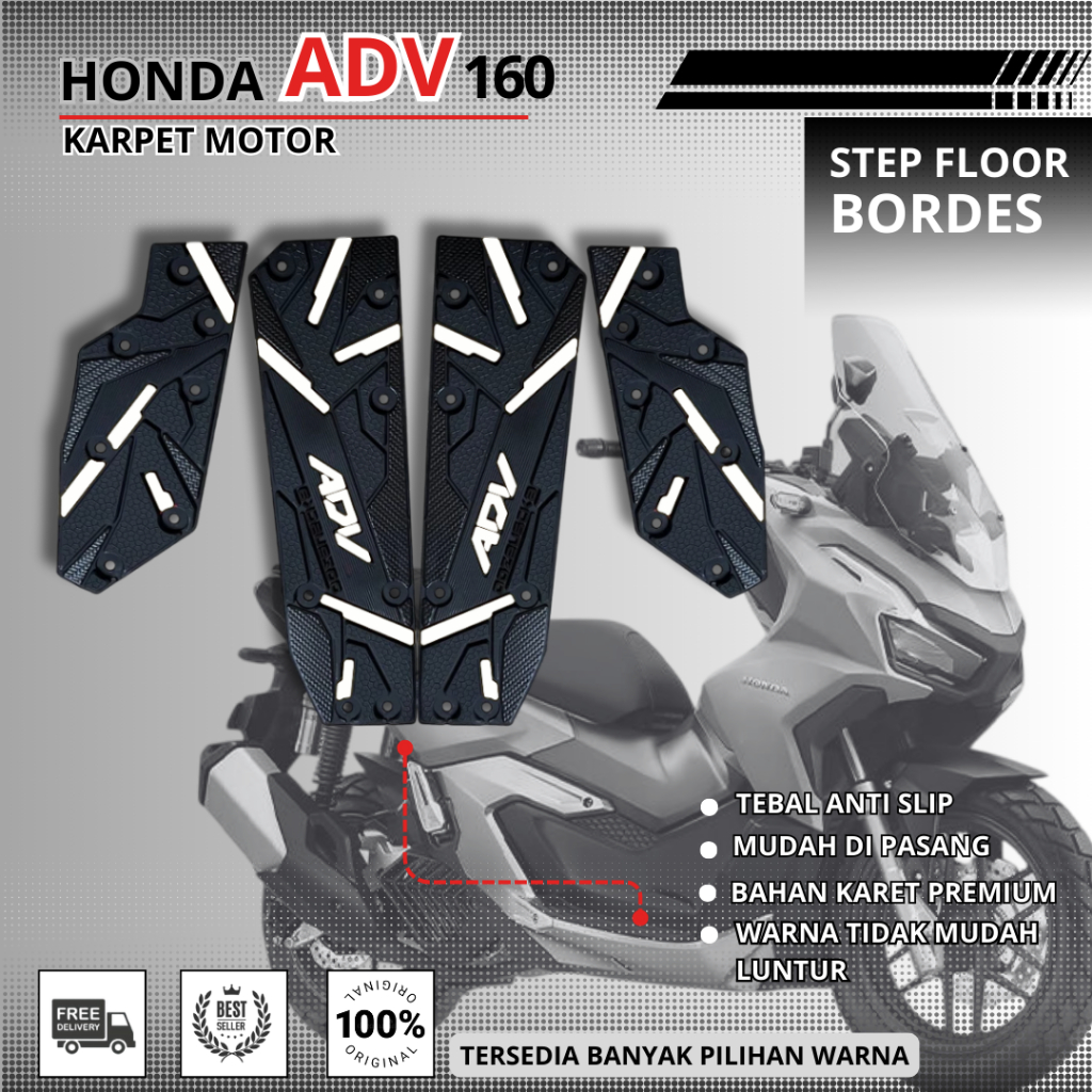 AKSESORIS ADV 160 | ADV 160 AKSESORIS | KARPET MOTOR ADV 160 | PIJAKAN HONDA ADV 160
