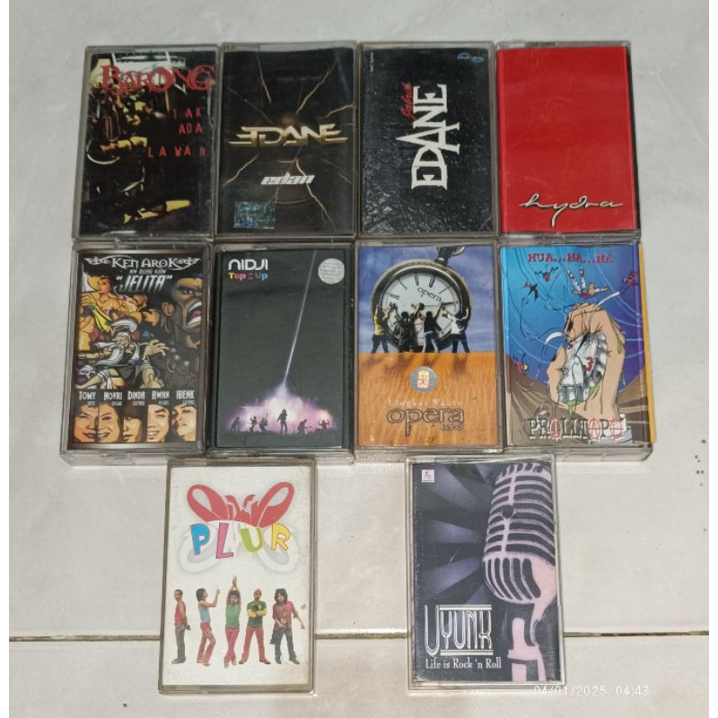 kaset pita BARONG-Tak Ada Lawan / EDANE-Edan (2) / EDANE-Jabrik (2) / HYDRA / KEN AROK-Jelita (2) / 