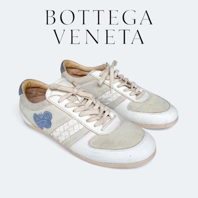 sepatu branded second original Bottega Veneta butterfly sneaker suede leather