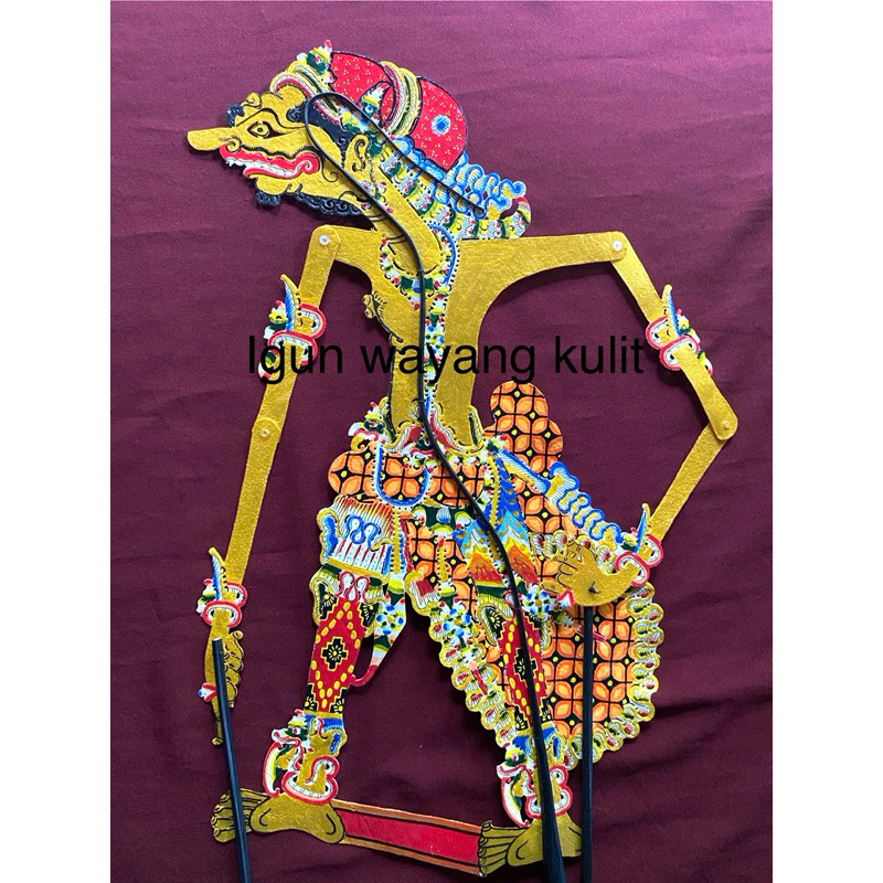 wayang sengkuni/wayang kulit asli/dagel/wayang kulit murah