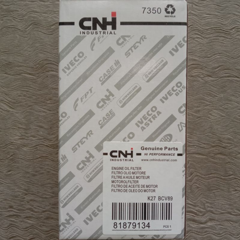 CNH 81879134 ENGINE OIL FILTER OLI MESIN TS90 6640 TRAKTOR NEW HOLAND, ONDERDIL SPAREPART MESIN TRAK