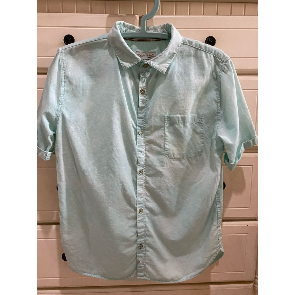 Kemeja anak cowok baju kemeja zara remaja cowok usia 10-11 tahun preloved