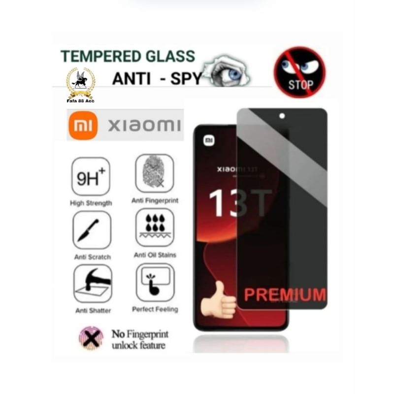 Tempered Glass Anti Spy Xiaomi Redmi Note 5 Note 5 Pro Note 6 Note 7 Note 7s Note 7 Pro Note 8 Note 