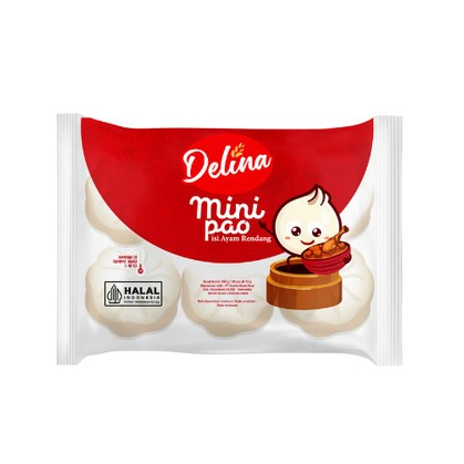 

Mini Pao Ayam Rendang Delina / Bakpao Ayam Rendang Frozen Delina - 14 gram x 24 pcs