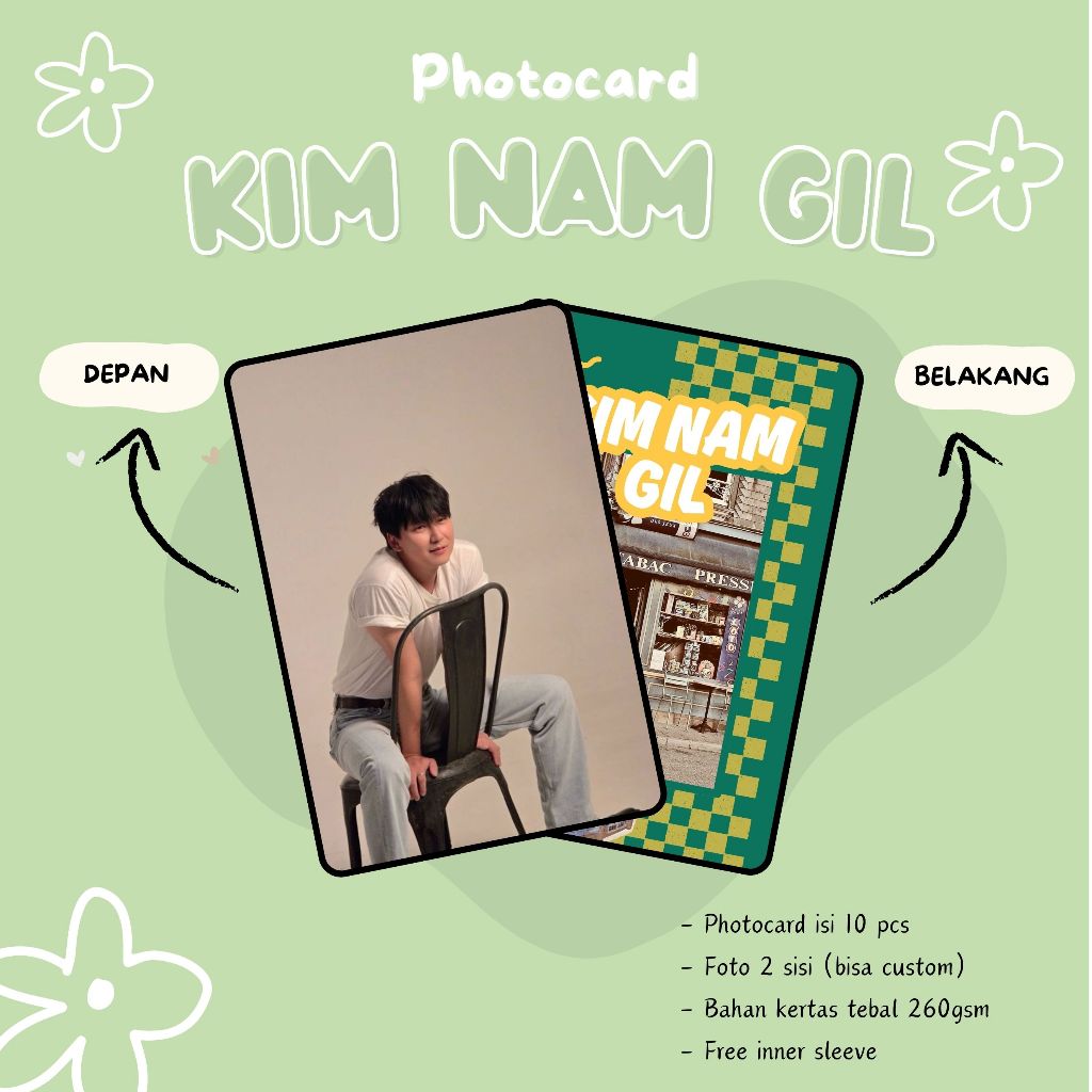 (10 PCS) PHOTOCARDS KIM NAM GIL