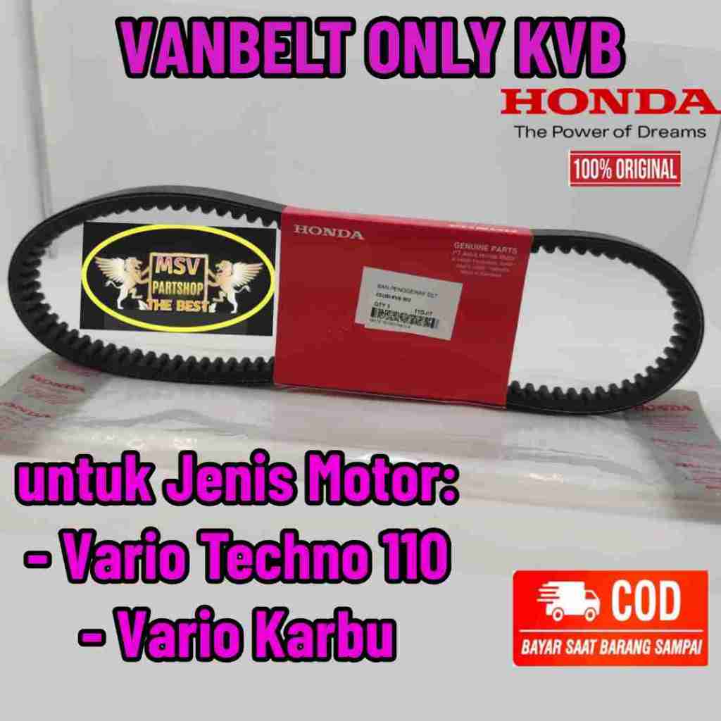 VANBELT ORI V-BELT ONLY KODE-KVB HONDA VARIO KARBU & VARIO110 KARBU KUALITAS ASLI ORIGINAL HONDA AHM