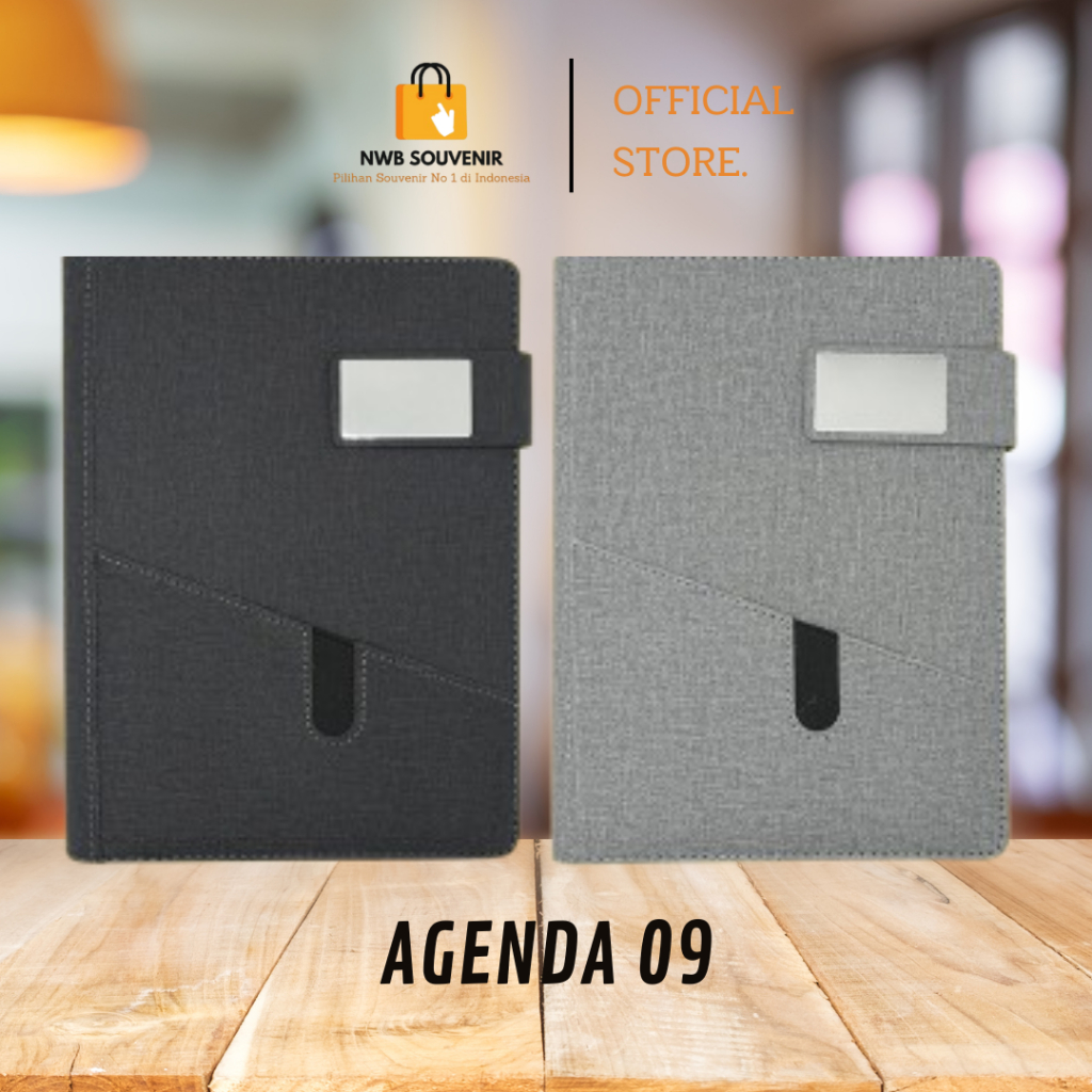 

NWB Souvenir Corporate Gift Agenda 09 - Notebook Cover Material PU Leather