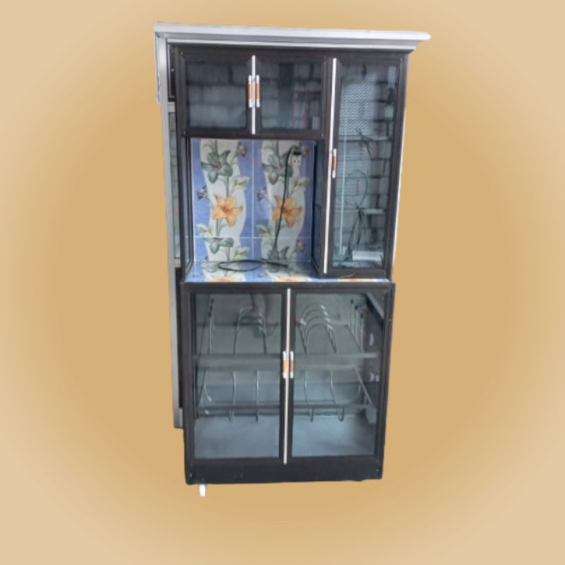 Rak piring aluminium minimalis