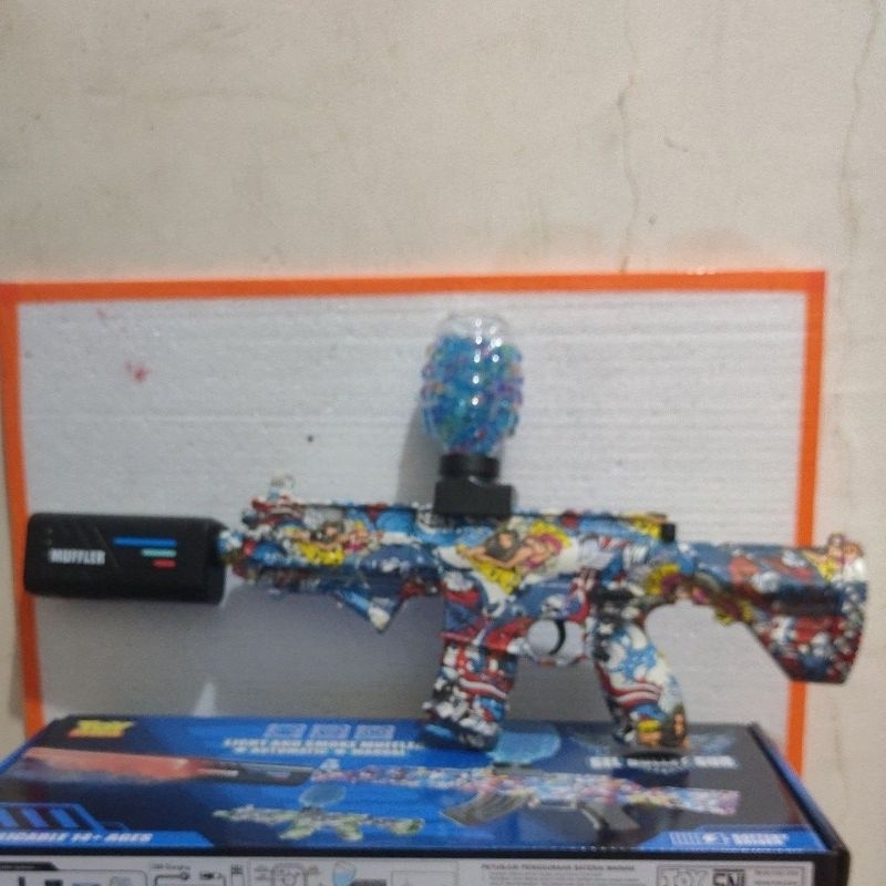 Mainan senjata anak peluru gel