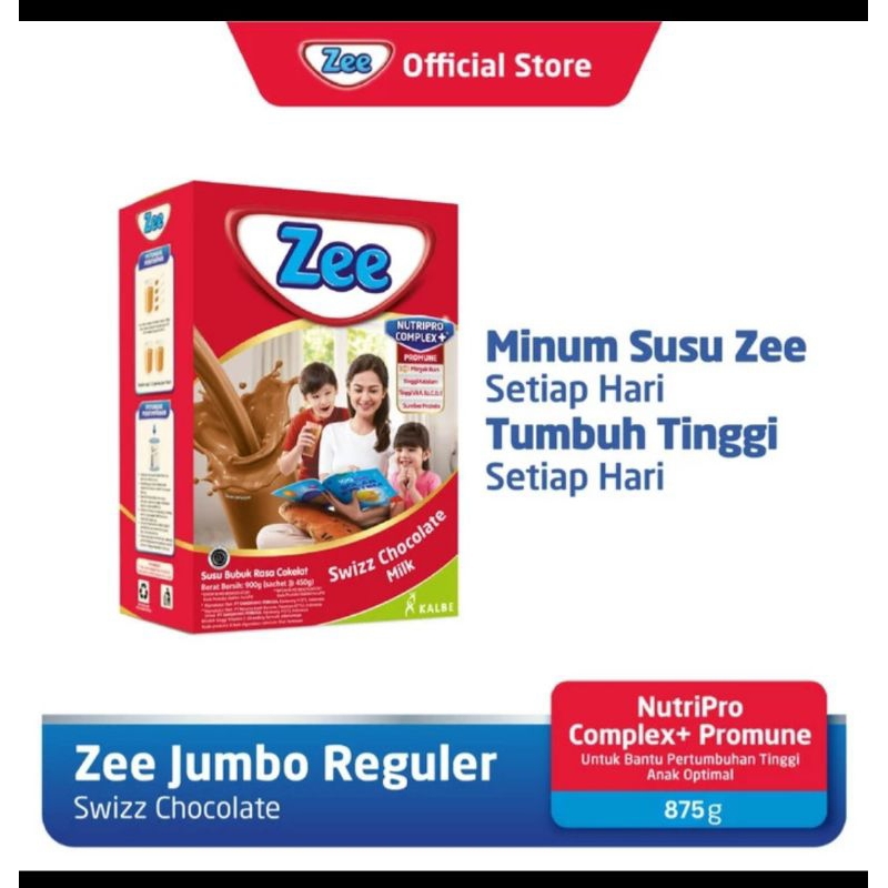 

Zee Reguler Jumbo Swizz Chocolate Milk / Vanila 875gr