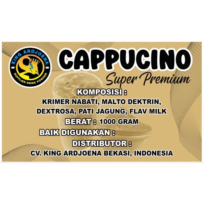 

Bubuk minuman cappucino cincau asli original 100 gram super premium