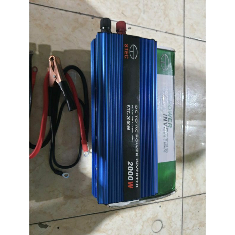 inverter dc to ac 12voll to ac 220voll 20000watts stec ex display original produk