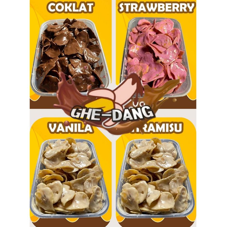 

Keripik Pisang Lumer Coklat Premium 150 Gram
