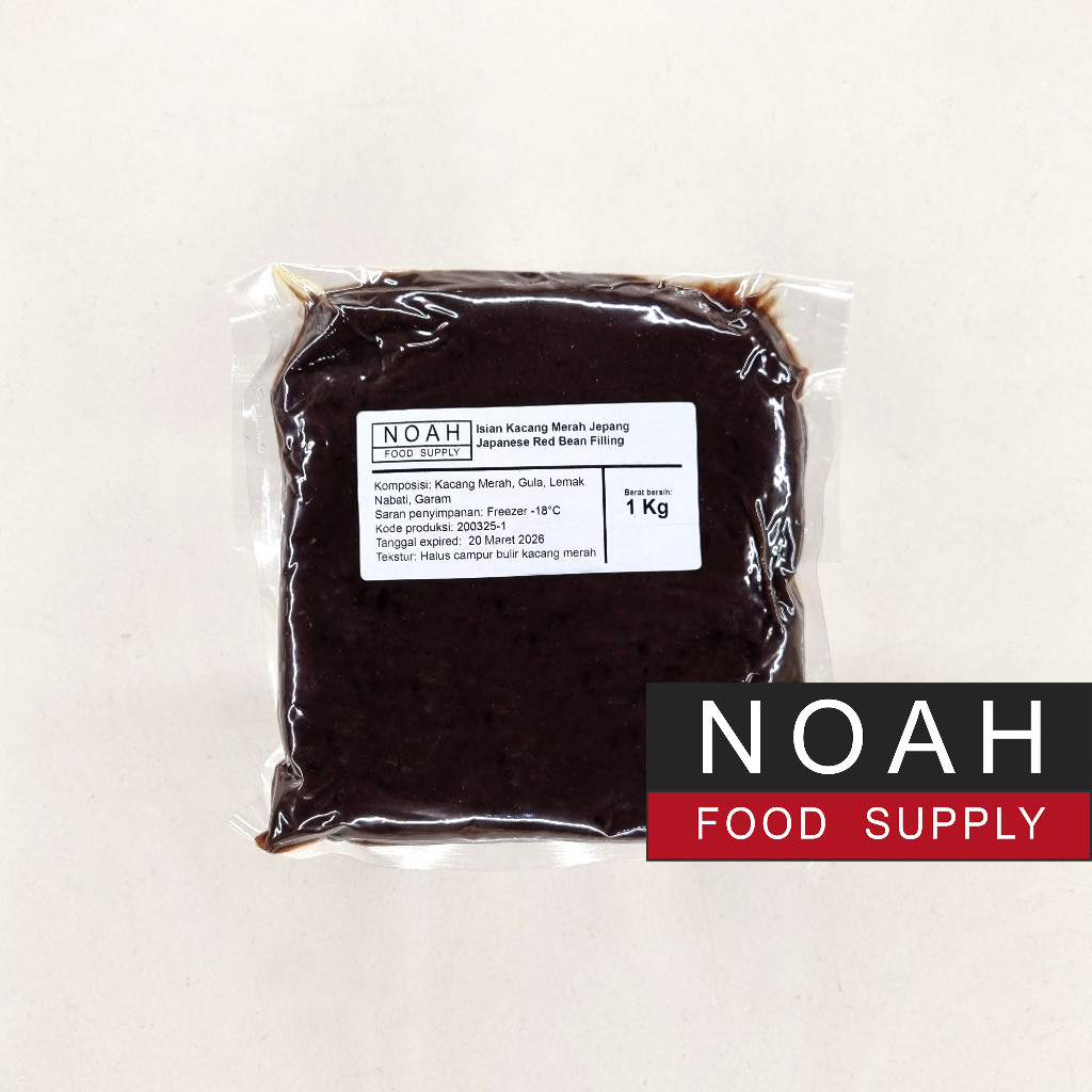

FILLING KACANG MERAH JEPANG 1KG - JAPANESE RED BEAN PASTE 1KG - ISIAN - TOPPING