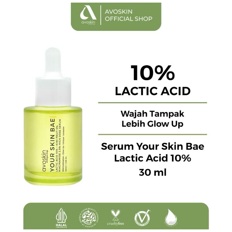 SmS. Avoskin serum vitamin c / avoskin serum lactic acid
